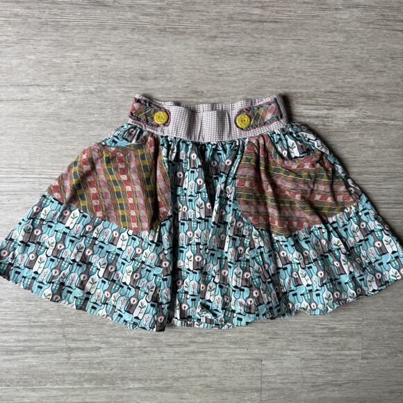 Matilda Jane Girls Skirt 10 Art Print Blue Pockets - Picture 1 of 6
